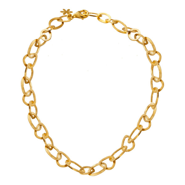 Jewellery gold plated silver necklace, style number: 1155-2