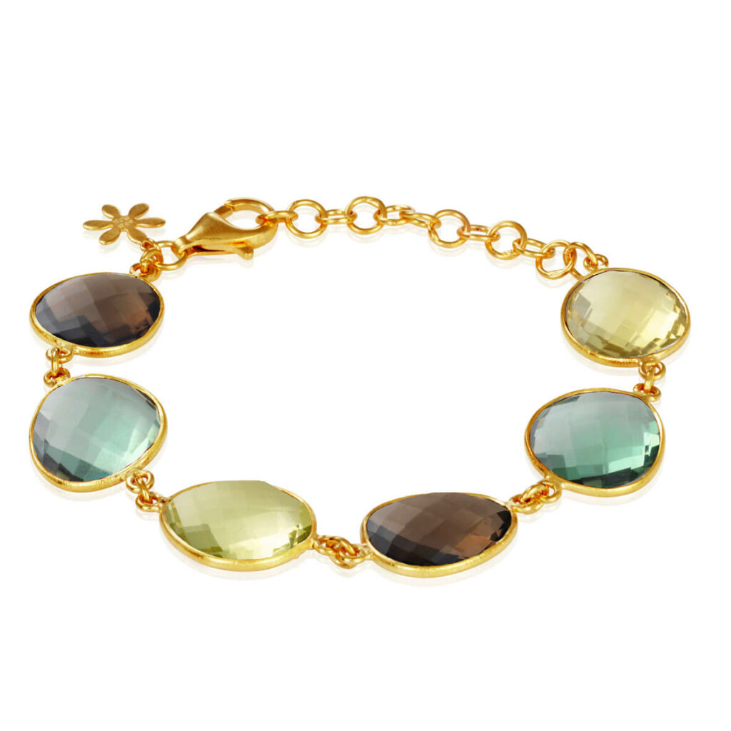 Jewellery gold plated silver bracelet, style number: 1262-2-510