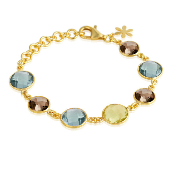 Jewellery gold plated silver bracelet, style number: 1394-2-510