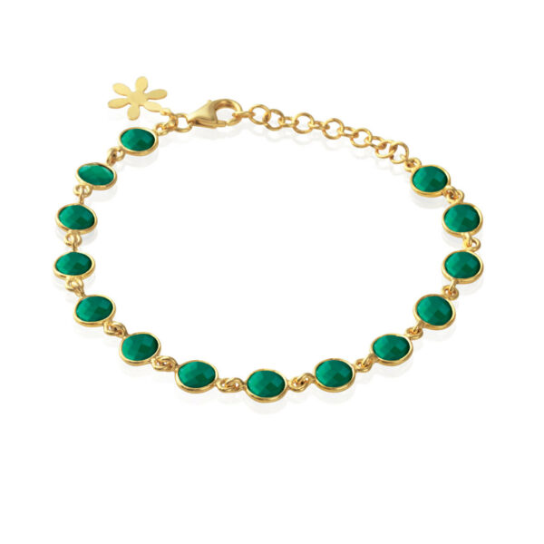 Jewellery gold plated silver bracelet, style number: 1413-2-102