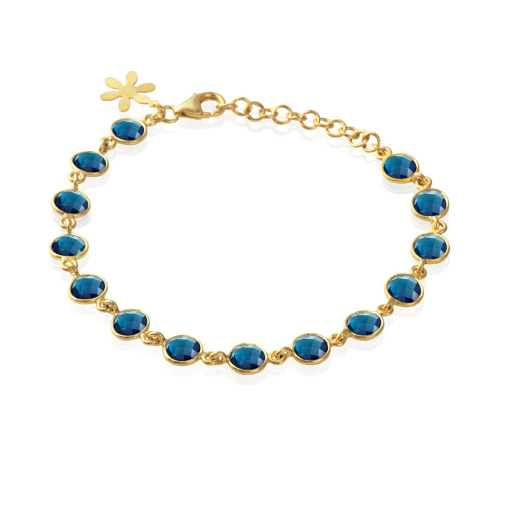 Jewellery gold plated silver bracelet, style number: 1413-2-174