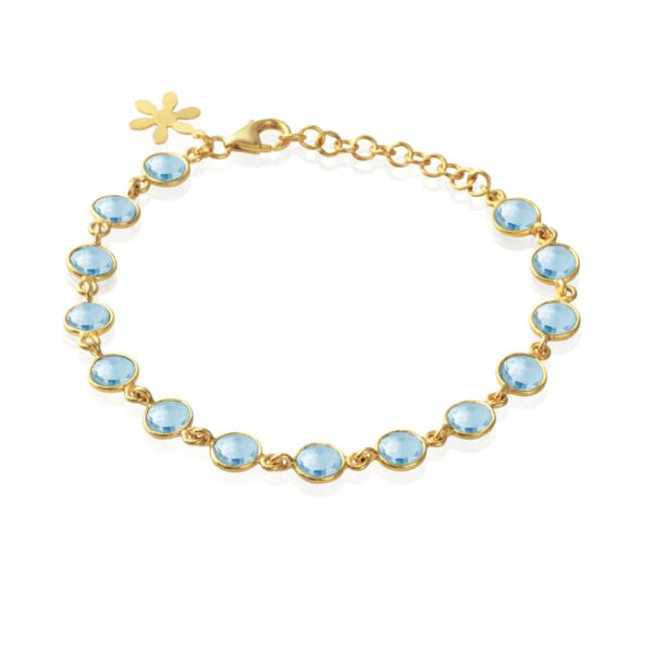 Jewellery gold plated silver bracelet, style number: 1413-2-186