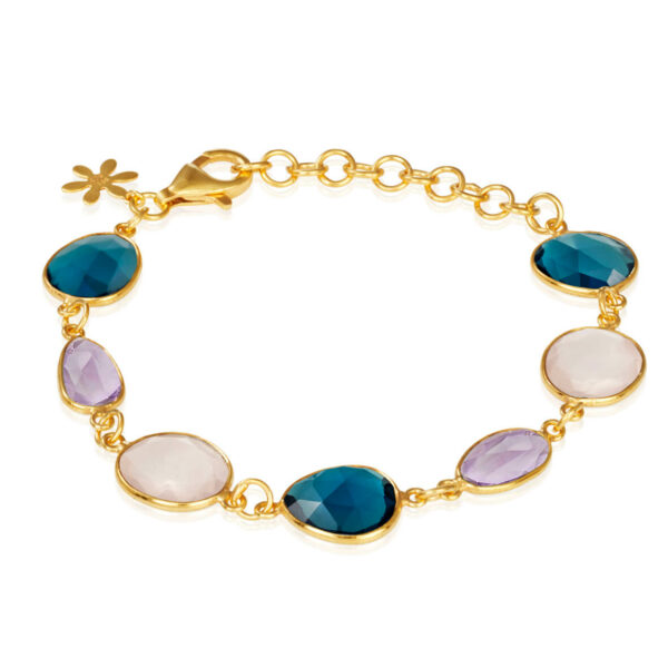 Jewellery gold plated silver bracelet, style number: 1419-2-553