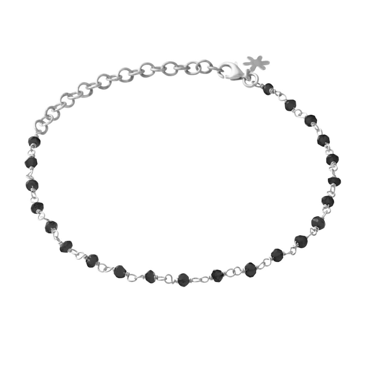 Bracelet in silver with black spinel / 1433-1-125 - Susanne Friis ...