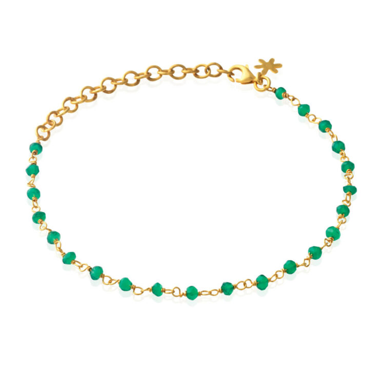 Jewellery gold plated silver bracelet, style number: 1433-2-102