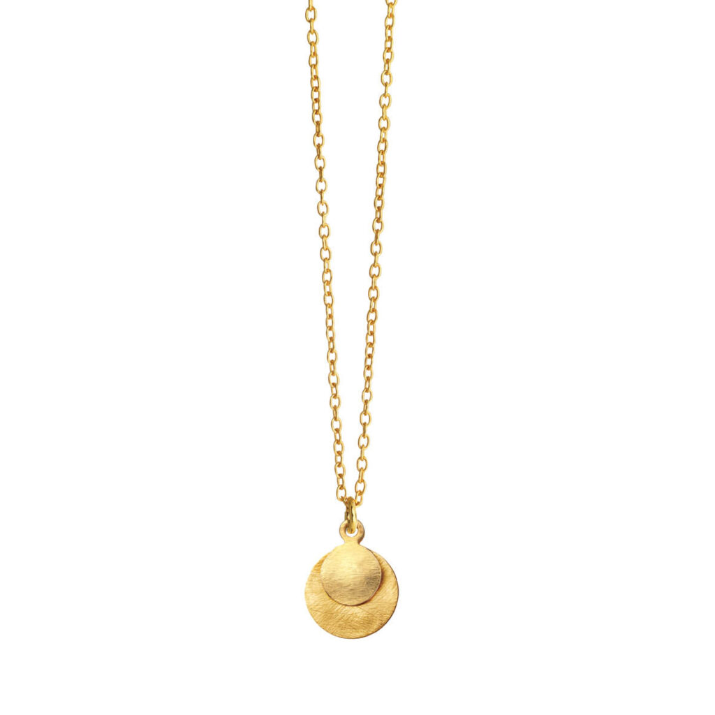 Jewellery gold plated silver necklace, style number: 1445-2