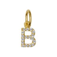 Pendant 1547 in Gold plated silver letter B
