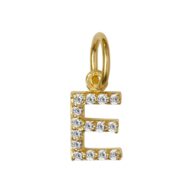 Pendant 1547 in Gold plated silver letter E