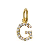 Pendant 1547 in Gold plated silver letter G