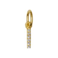 Pendant 1547 in Gold plated silver letter I
