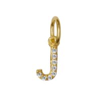 Pendant 1547 in Gold plated silver letter J
