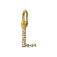 Pendant 1547 in Gold plated silver letter L