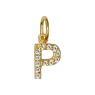 Pendant 1547 in Gold plated silver letter P
