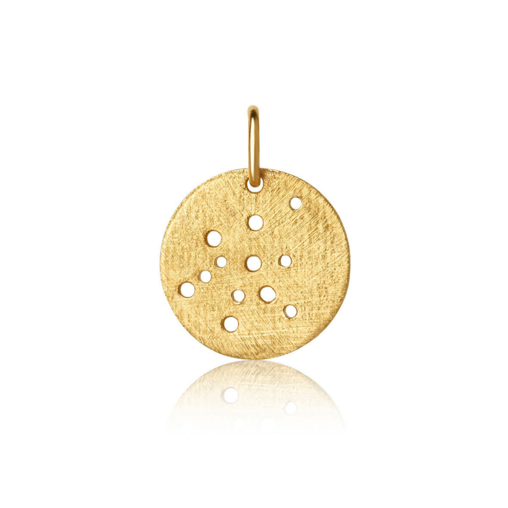 Jewellery gold plated silver pendant, style number: 1557-2-001