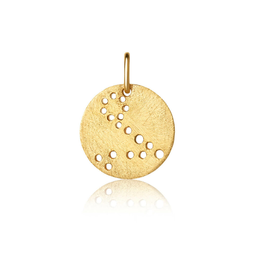Jewellery gold plated silver pendant, style number: 1557-2-002