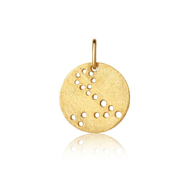Jewellery gold plated silver pendant, style number: 1557-2-002