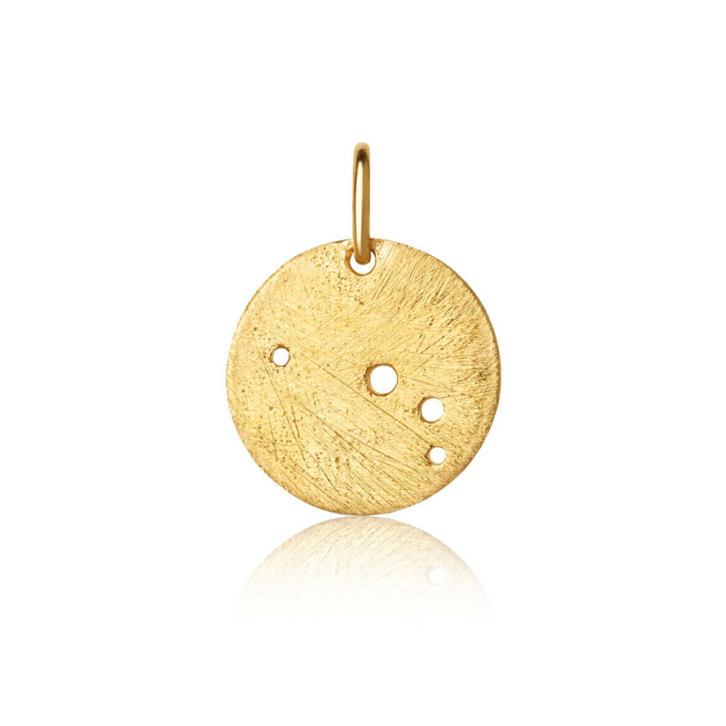 Jewellery gold plated silver pendant, style number: 1557-2-003