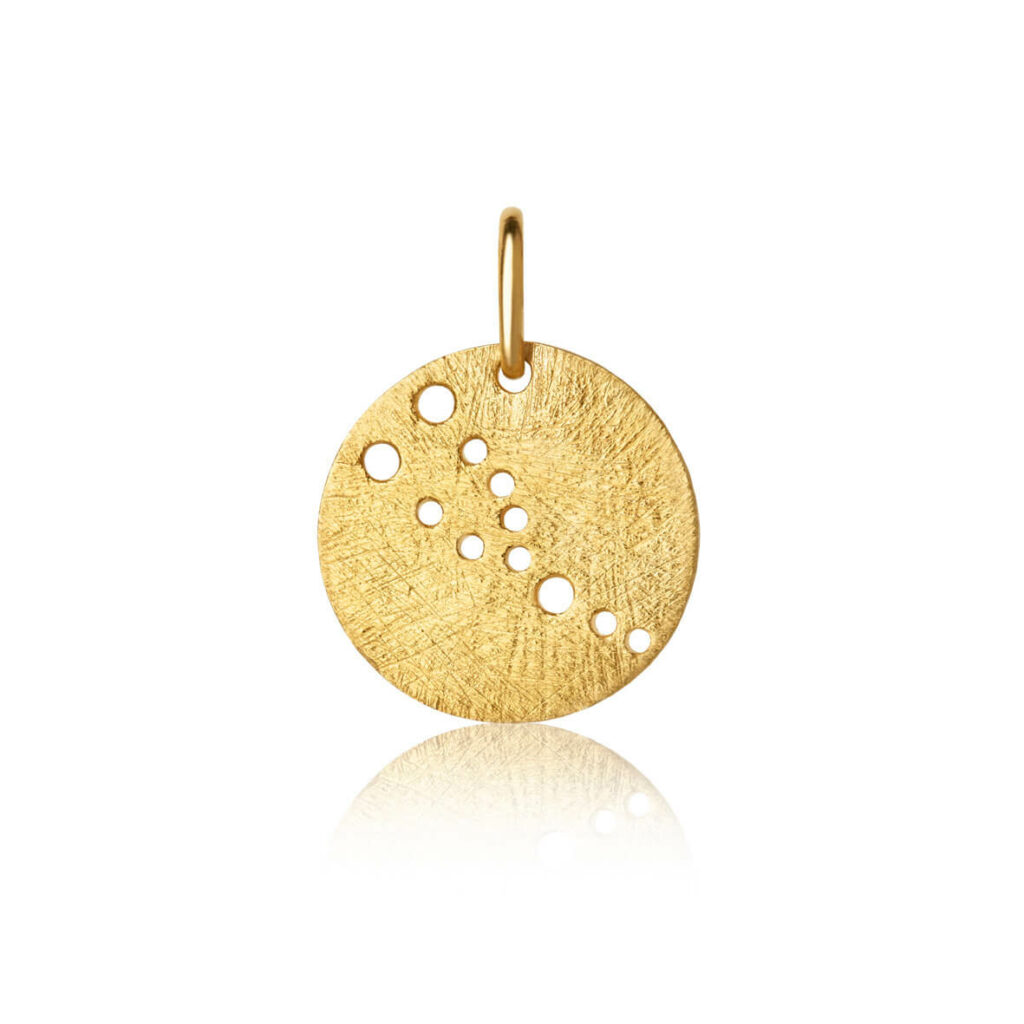 Jewellery gold plated silver pendant, style number: 1557-2-004