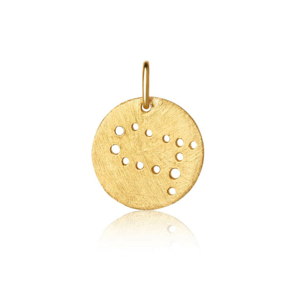 Jewellery gold plated silver pendant, style number: 1557-2-005