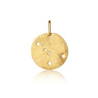 Pendant 1557 in Gold plated silver Cancer