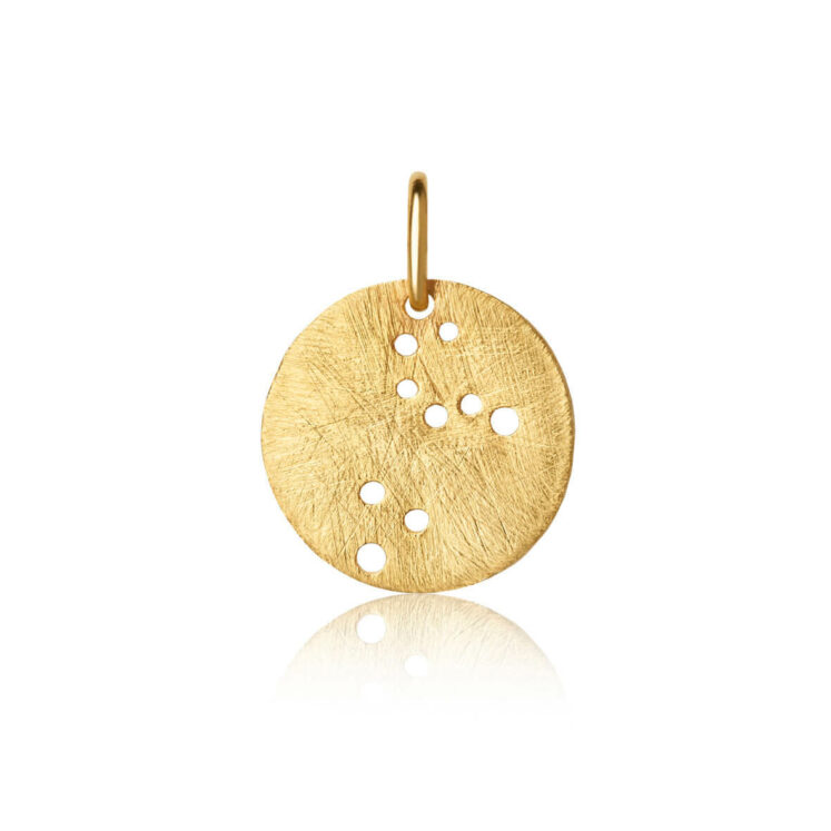 Jewellery gold plated silver pendant, style number: 1557-2-007