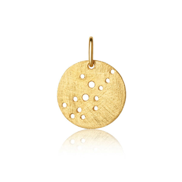 Jewellery gold plated silver pendant, style number: 1557-2-008