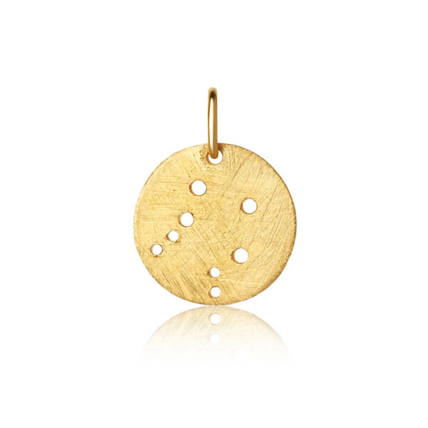 Jewellery gold plated silver pendant, style number: 1557-2-009