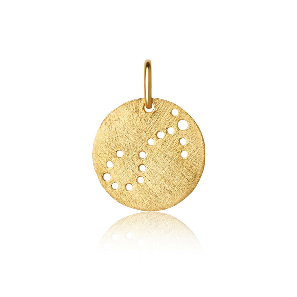 Jewellery gold plated silver pendant, style number: 1557-2-010