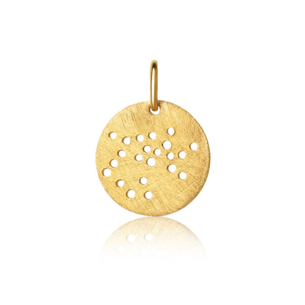 Jewellery gold plated silver pendant, style number: 1557-2-011