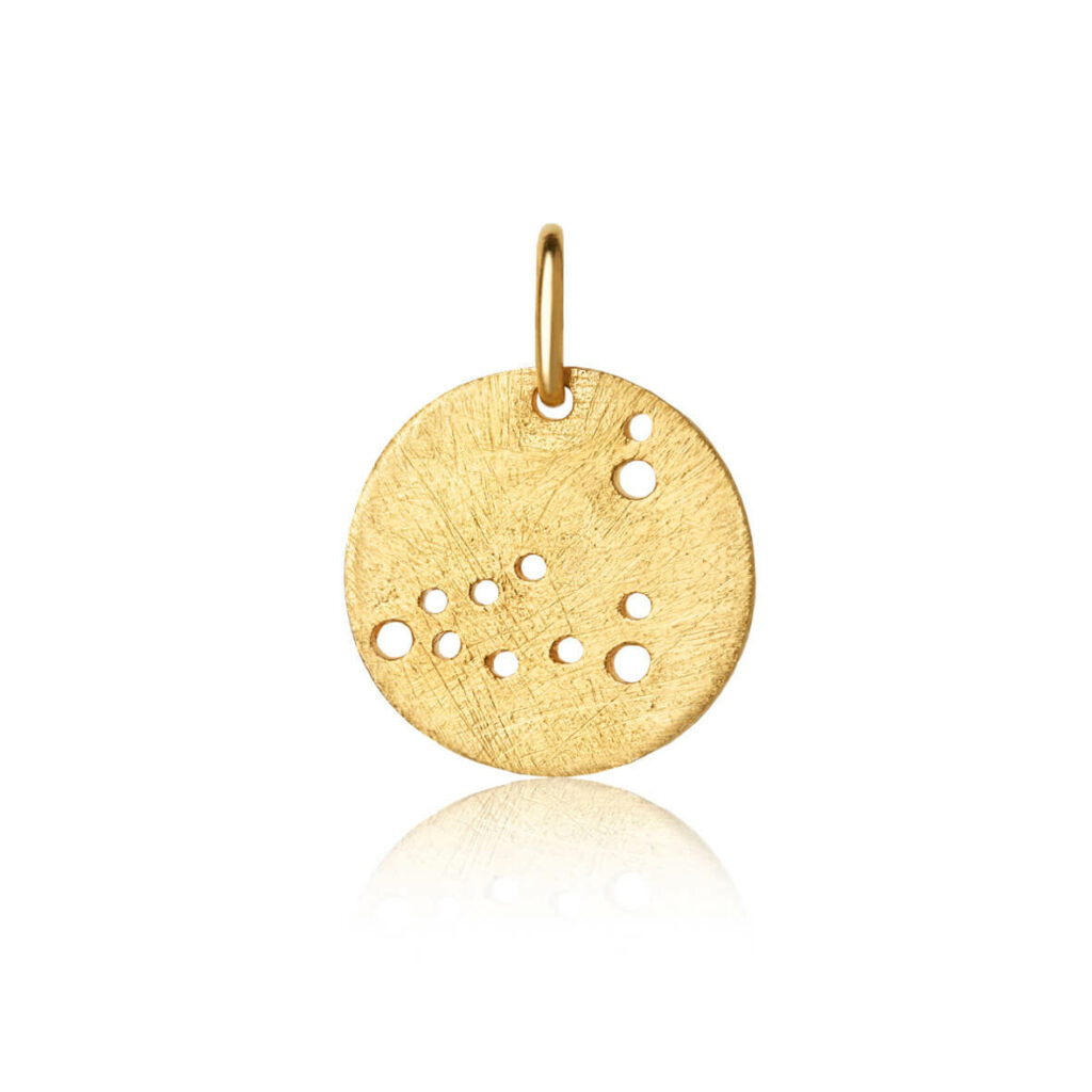 Jewellery gold plated silver pendant, style number: 1557-2-012