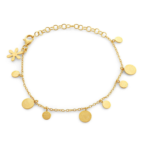 Jewellery gold plated silver bracelet, style number: 1569-2