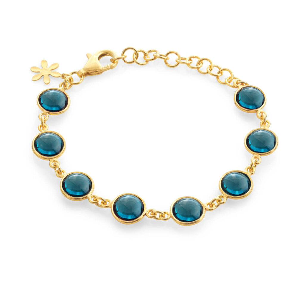 Jewellery gold plated silver bracelet, style number: 1573-2-174