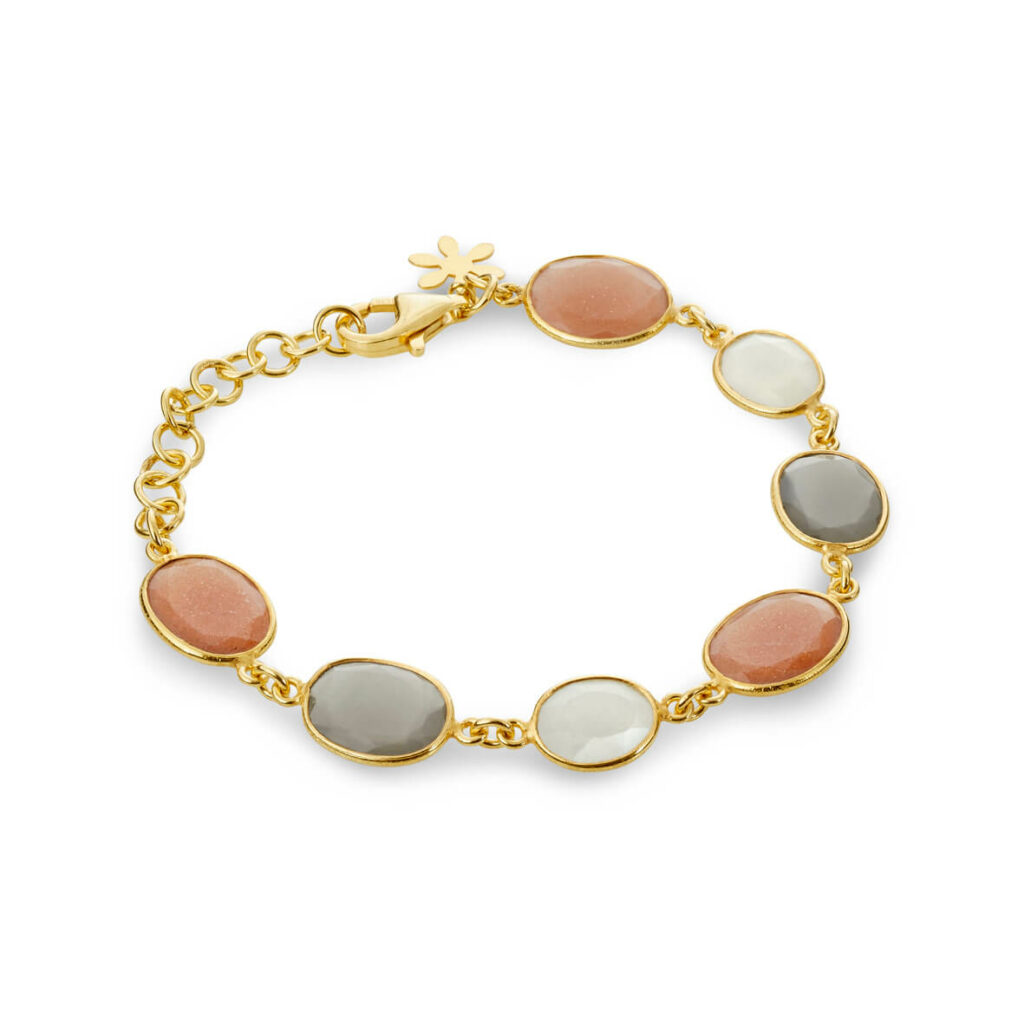 Jewellery gold plated silver bracelet, style number: 1589-2-550