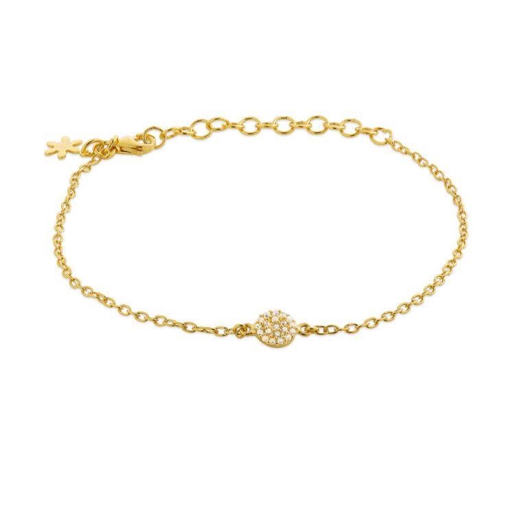 Jewellery gold plated silver bracelet, style number: 1818-2-185