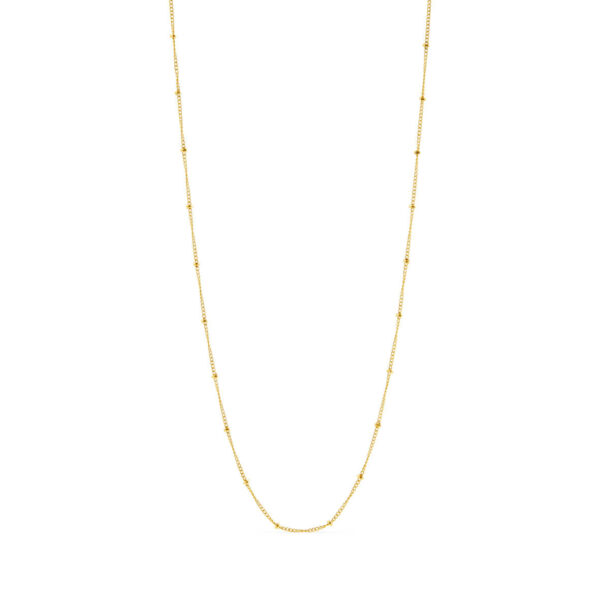 Jewellery gold plated silver necklace, style number: 1831-2-60