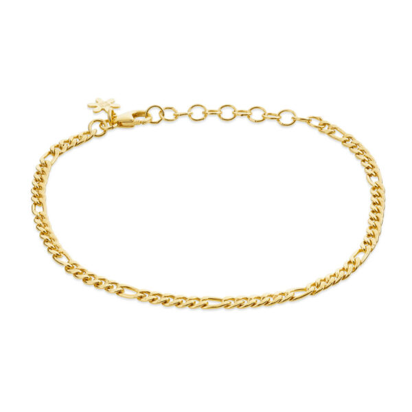 Jewellery gold plated silver bracelet, style number: 1834-2-20