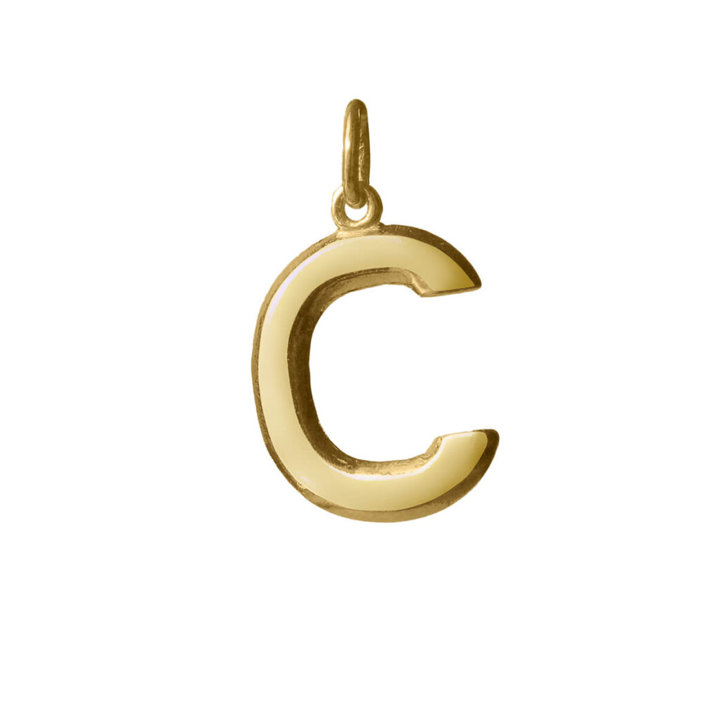 Jewellery polished gold plated silver pendant, style number: 1840-21-003