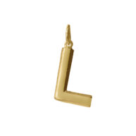 Pendant 1840 in Polished gold plated silver letter L