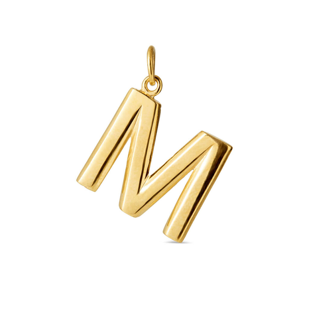Jewellery polished gold plated silver pendant, style number: 1840-21-013