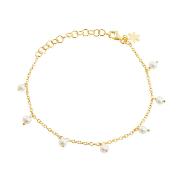 Jewellery gold plated silver bracelet, style number: 1868-2-20-900