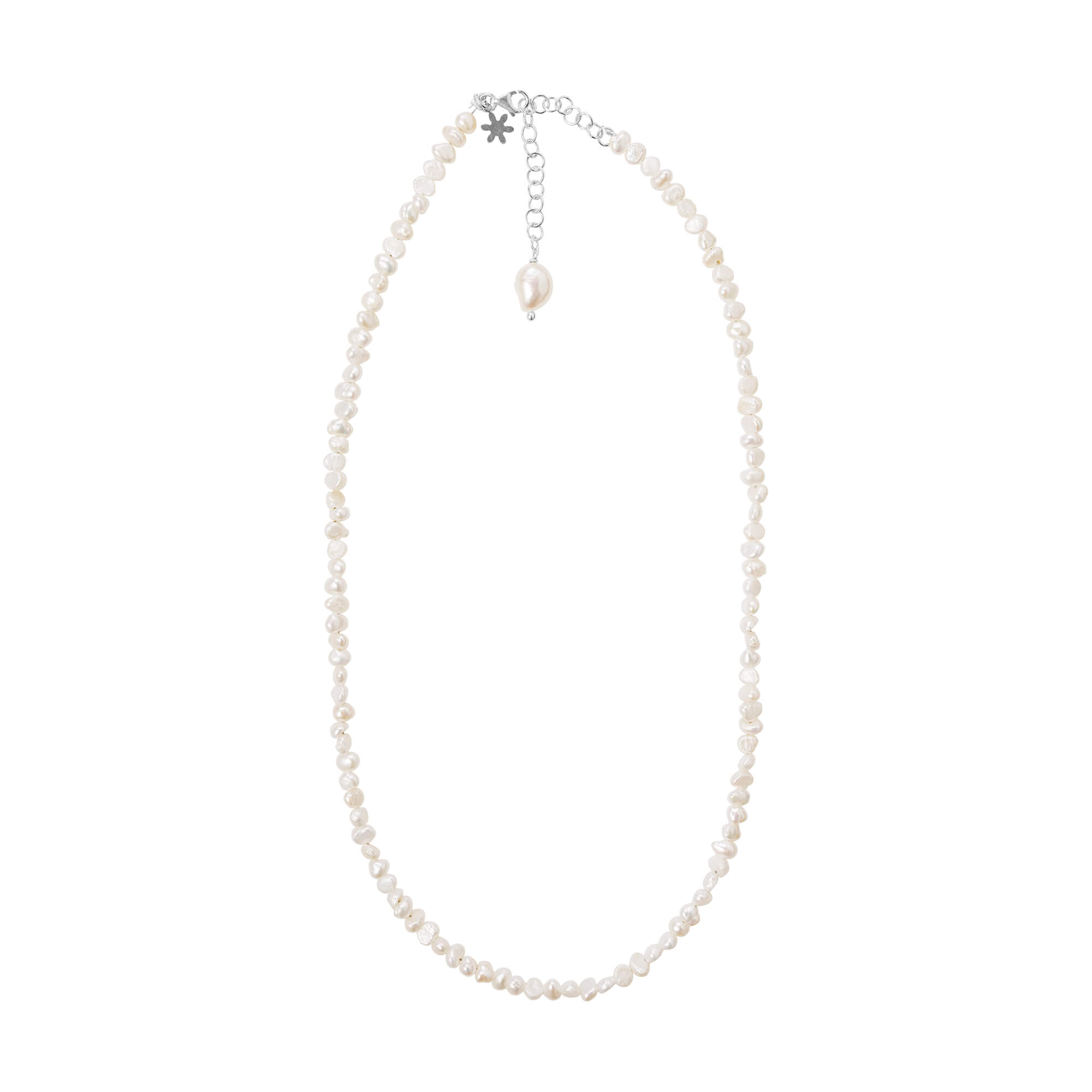 Necklace in silver with tiny pearls - Susanne Friis Bjørner | Official ...