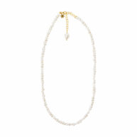 Necklace 1881 in Gold plated silver with White freshwater pearl