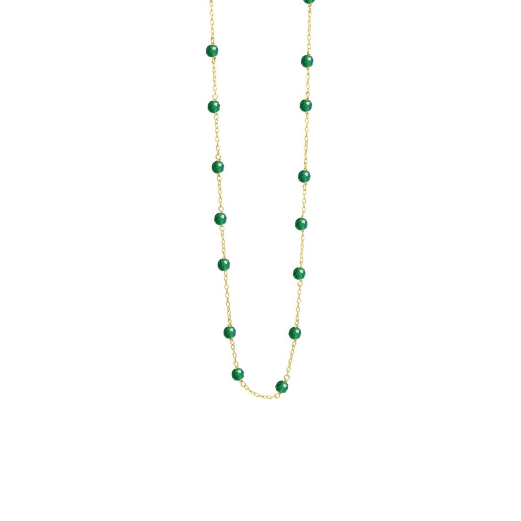 Jewellery gold plated silver necklace, style number: 1882-2-45-102