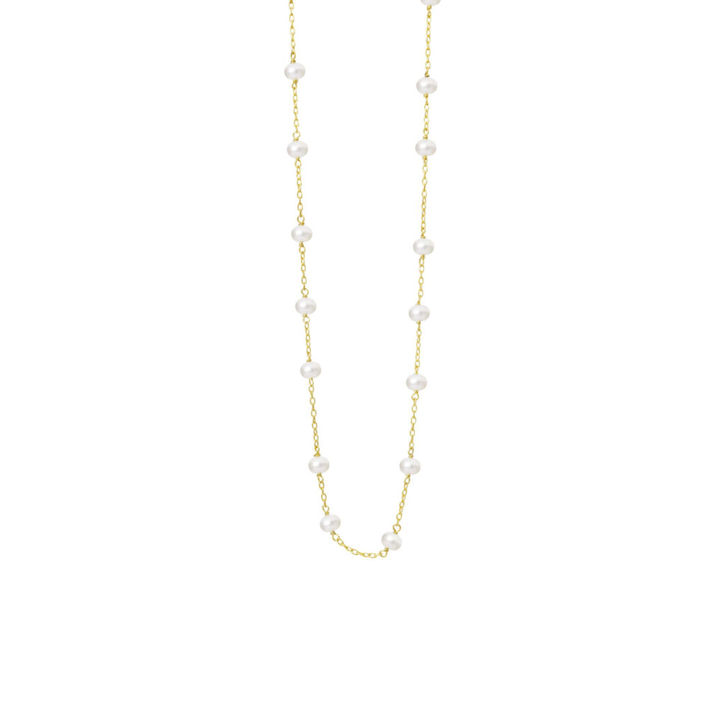 Jewellery gold plated silver necklace, style number: 1882-2-45-900