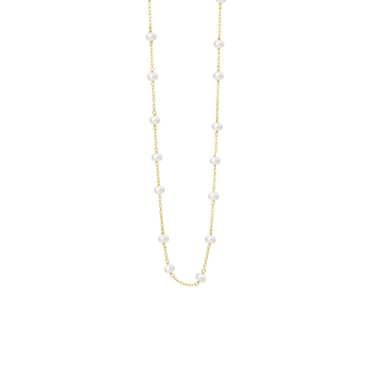 Jewellery gold plated silver necklace, style number: 1882-2-45-900