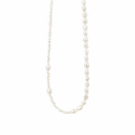 Necklace 1883 in Gold plated silver with White freshwater pearl