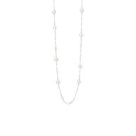 Necklace 1887 in Silver with White freshwater pearl 45 cm