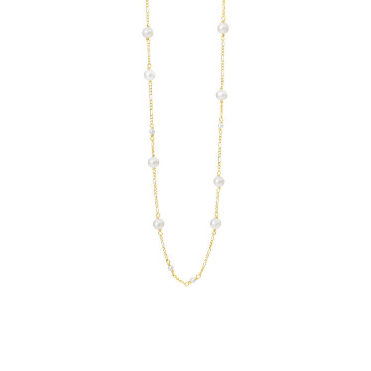 Jewellery gold plated silver necklace, style number: 1887-2-45-900