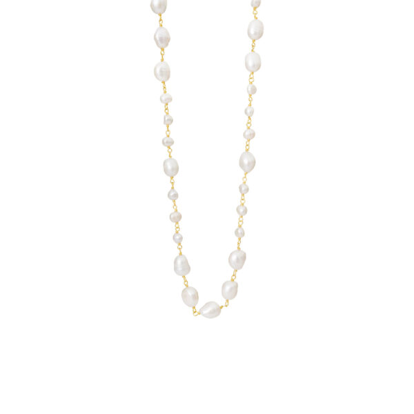 Jewellery gold plated silver necklace, style number: 1889-2-45-900