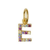 Pendant 1895 in Gold plated silver letter E